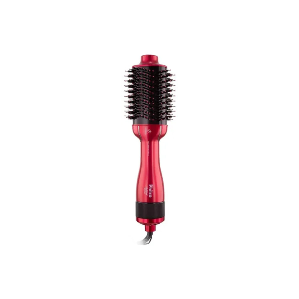 Escova Secadora de Cabelos Soft Beauty Cherry Philco Pec13 1300w 4 em 1 seca, alisa, modela e dá volume