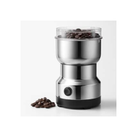 Moedor de Café Elétrico Triturador de Grãos, Sementes, Especiarias, Temperos, Amendoim, Ervas Secas, Portátil e Rápido com Lâminas Inox, Tampa Transparente, Baixo Ruído, Uso Doméstico e Cozinha