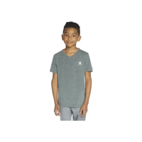 Hurley Camiseta masculina macia básica Cloud Slub, Gola V verde argila, 4