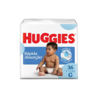 Huggies Fralda Descartável Rápida Absorção G - 36 Un (embalagem pode variar)