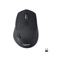 Mouse sem fio Logitech M720 Triathlon com Conexão USB Unifying ou Bluetooth com Easy-Switch para até 3 Dispositivos, 1000 DPI, 6 Botões Programáveis e Pilha Inclusa