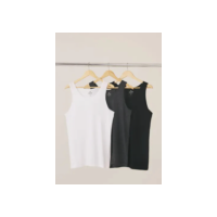 Kit Com 3 Regatas Masculinas Básicas Slim Hering