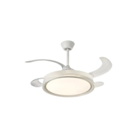 Ventilador Teto Opus Air Signo Pás Retrátil Controle Remoto Estrutura Branco Pás Transparente Diâmetro 1060 Mm Frequência 50-60hz Material Das Pás Acrílico Quantidade De Pás 4