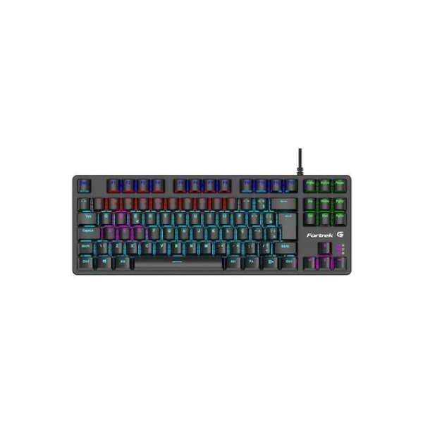 Teclado Mecânico Gamer Fortrek Black Halk, LED, Switch Outemu Brown, ABNT2, Preto - 75939