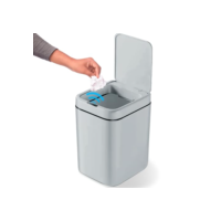 Lixeira Inteligente 20 L Sensor Automático Banheiro Cozinha Escritório