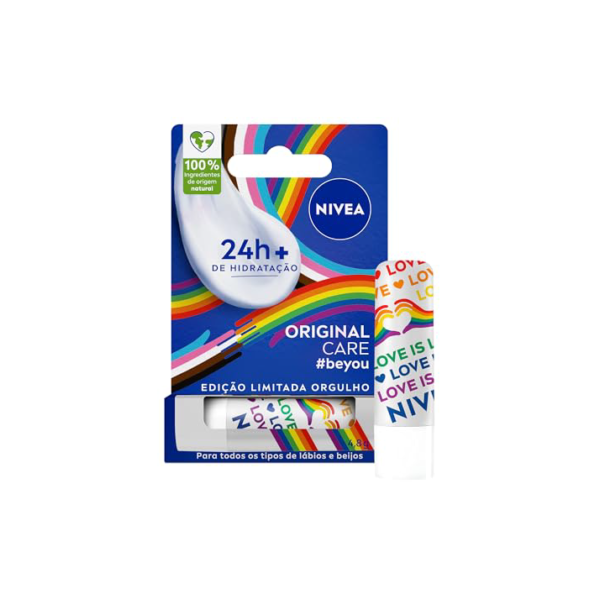 NIVEA Hidratante Labial Original Care Orgulho 4,8g