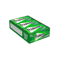 Chiclete Trident Menta Sem Açúcar - Caixa com 21 unid. de 8g