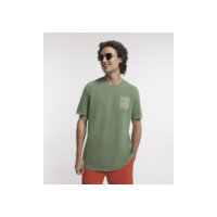 Camiseta Comfort em Meia Malha com Estampa Tropical Summer Paradise Verde