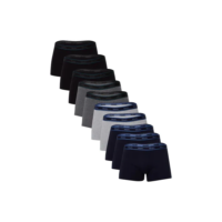 Kit Com 10 Cuecas Boxer Masculino Mash