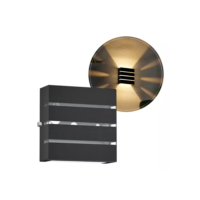 Arandela Parede Muro Externa Interna Slim Alumínio Moderna Para Lâmpada G9 Preto Mf123