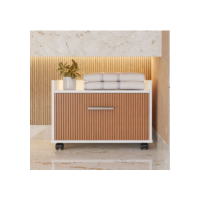 Armario Gabinete Para Banheiro Lavabo Com Gaveta e Rodinhas