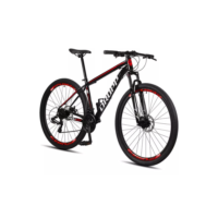 Bicicleta Aro 29 Dropp Sw 24v Câmbio Shimano Mtb Alumínio Cor Preto E Vermelho Tamanho Do Quadro 19