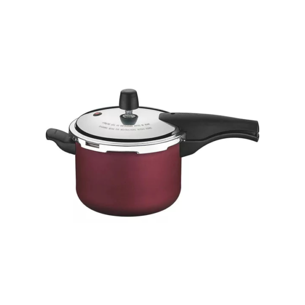 Panela de Pressão Tramontina Vancouver 20cm 4,5L em Alumínio com Revestimento Interno e Externo Antiaderente Vermelho