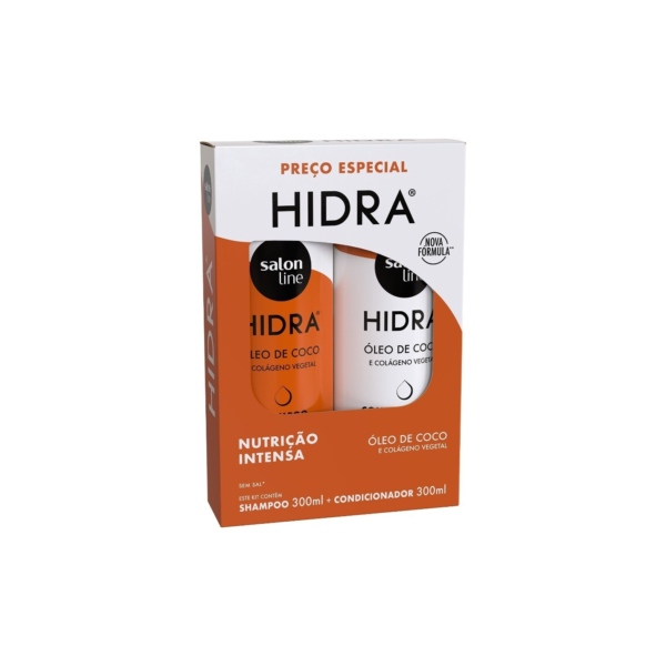 Kit Shampoo e Condicionador Hidra Óleo de Coco Salon Line 300ml