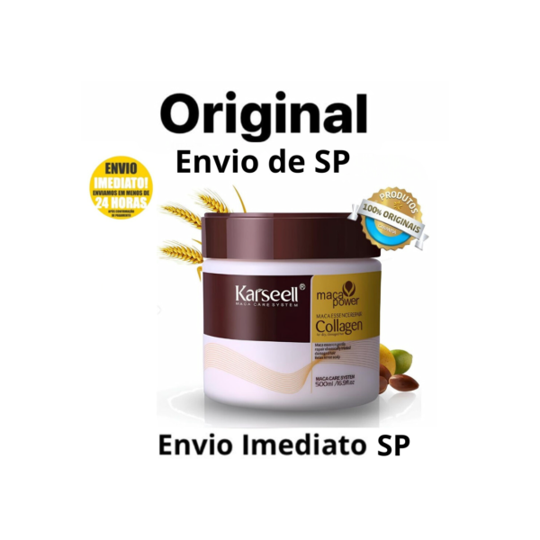 Máscara Karseell Collagen Original 500ml karseel colageno envio imediato