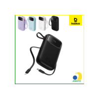 Baseus Power Bank QPOW 10000mAh 22.5W Carregador Portátil Display Digital Turbo USB-C USB-A Lightni