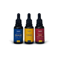 Kit Foco Energia e Equilíbrio Juba De Leão + Cordyceps + Reishi 30ml