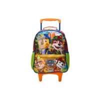 Mochila De Rodinhas Escolar Infantil 35cm Patrulha Canina Jungle Pups
