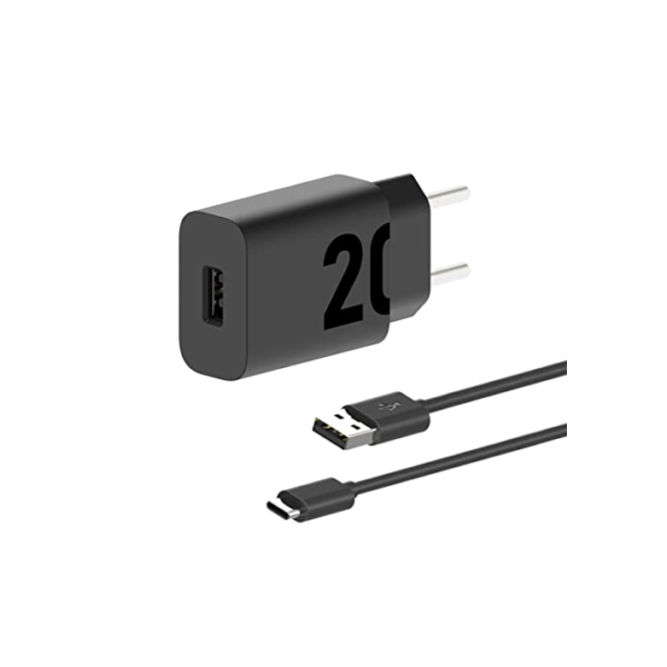 Motorola, Carregador Turbo Power 20W, Cabo 1 Metro, Porta USB-A, Cabo USB-C