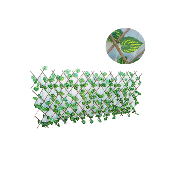 Kit Treliça Gradil Cerca Painel Em Madeira Decoração 3,1m x 0,6m para Jardim e Ambientes