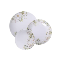 Jogo de Pratos Tramontina Magnólia em Porcelana Decorada 12 Peças