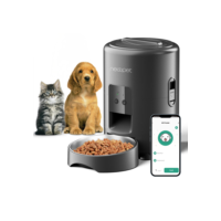 Newpet 2L Alimentador de gato automático com botão WIFI inteligente Dispensador de alimentos para animais de estimação Dispensador de ração seca para cães e gatos