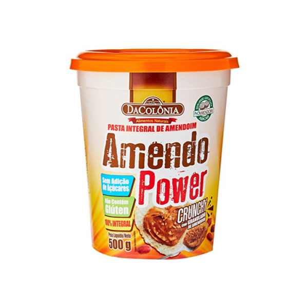 DaColônia Amendopower Crunchy - Pasta Amendoim, Granulado, 500G