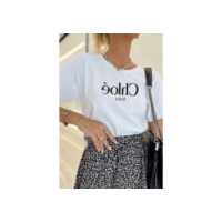 Blusa Feminina Moda Luxo T-shirt Moda Blogueira Camiseta Feminina Tendência Verão