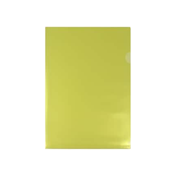 Pasta L, A4, Pacote com 10 unidades, Plascony, L15A4, Amarelo