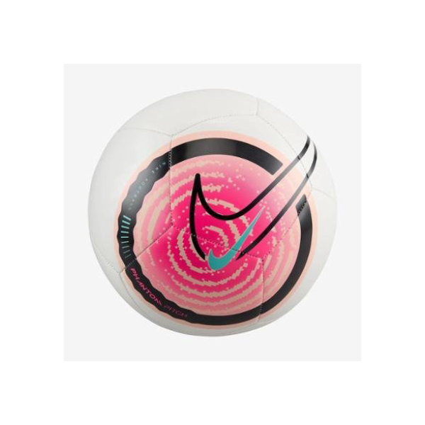 Bola Nike Phanton Futebol - Branco+Rosa