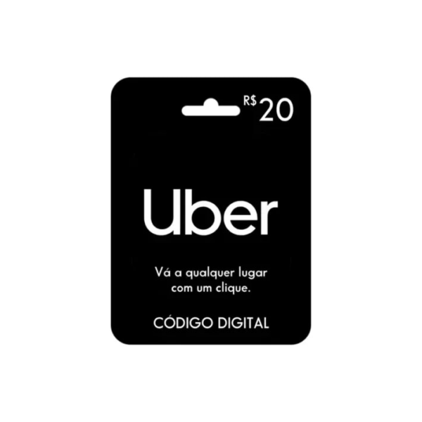 Gift Card Uber Presente Cartão R$ 20 Reais Digital