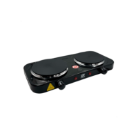 Fogão Elétrico Portátil 1 e 2 Bocas Cooktop de Mesa Inox com Controle de Temperatura 1000W/2000W