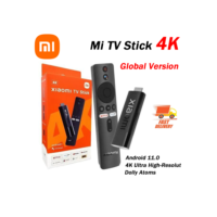 Versão global xiaomi mi tv stick 4k android 11 mídia de streaming portátil 2gb 8gb multi idioma bt5.0 tv dongle