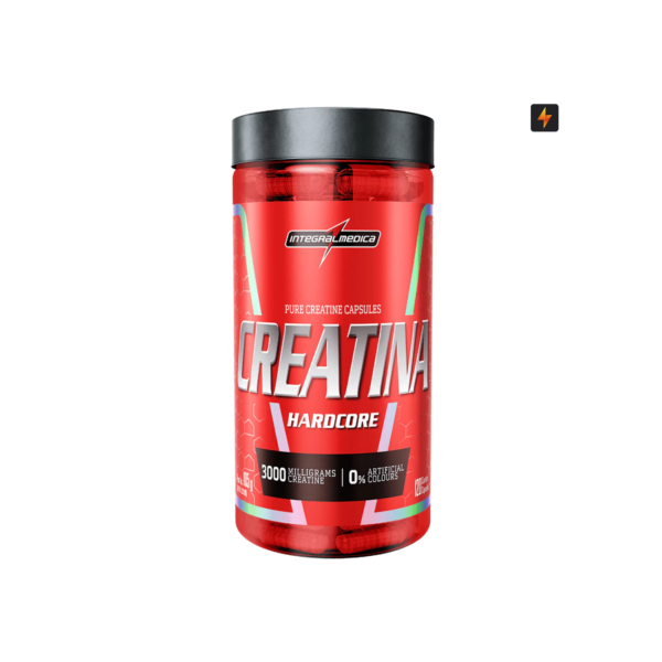 Creatina 100% Pura Monohidratada Hardcore 120 Cápsulas