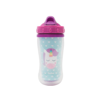Buba Copo Parede Dupla Com Canudo Animal Fun-Unicornio Buba Colorido Tamanho Único