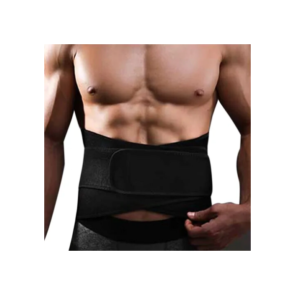 Cinta Ortopédica Magnética Nervo Ciático Hérnia Lombar Cor Preto Tamanho Único