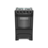 Fogão 4 Bocas Mueller Bivolt com Acendimento Automático Preto Fosco Mfi4bb