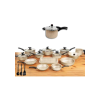 Conjunto Panelas 17 Pc Antiaderente Panela Pressão 4,5l