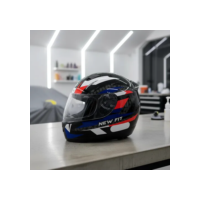 Capacete Moto Ebf New Fit Control Fechado Com Narigueira