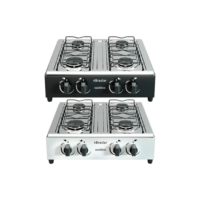 Fogão Cooktop De Mesa Portátil A Gás 4 Bocas Braslar Bivolt