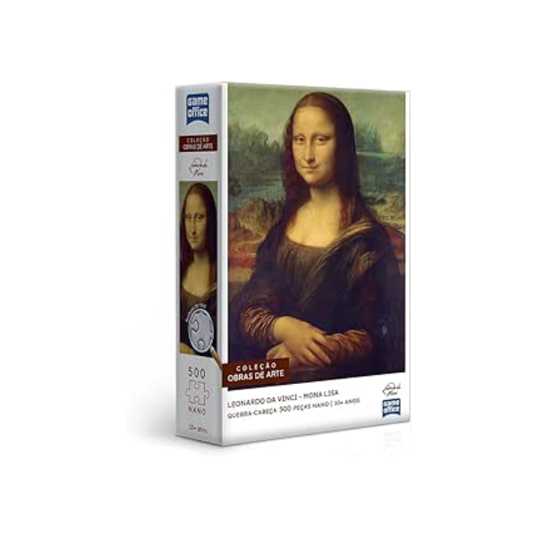 LEONARDO DA VINCI - A MONA LISA - QUEBRA-CABEÇA - 500 PEÇAS NANO - TOYSTER BRINQUEDOS