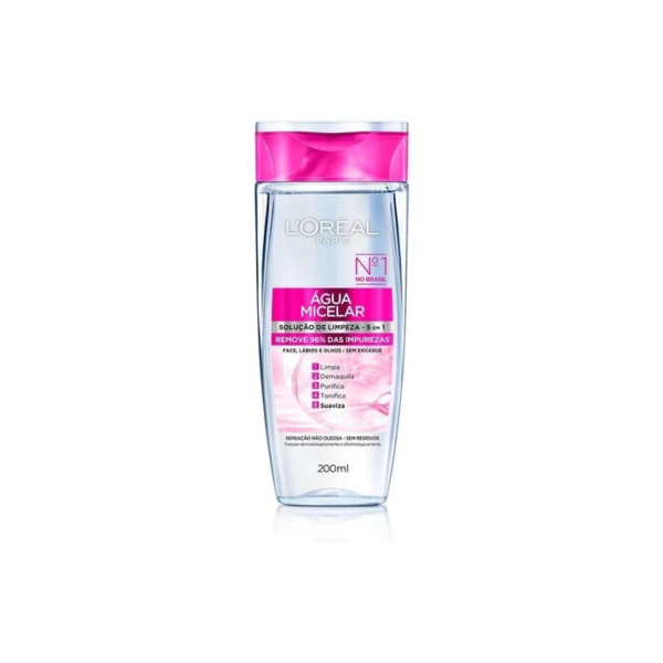 Água Micelar Solução De Limpeza 5 Em 1 L'oréal Paris Todos Os Tipos De Pele