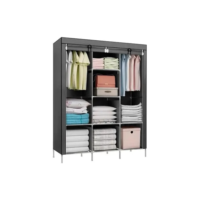 Organizador de roupascaixa DecoTeam 28105 tamanho g com 8 divisores color cinza