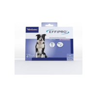 Virbac Effipro Antipulgas e Carrapatos para Cães de 10Kg - 20 Kg C/ 4 Pipeta