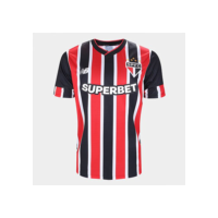 Camisa São Paulo II 24/25 s/n° Torcedor New Balance Masculina - Vermelho+Branco