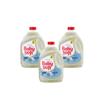 Kit 3 Lava Roupas Hipoalérgico Baby Soft Max Cuidado - 3L