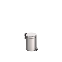 Lixeira com Pedal em Aço Inox Acabamento Tramontina Inox 5Litros