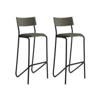 Kit 2 Banquetas Altas Cozinha Balcão 1747 Carraro Preto