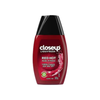 Close Up Gel Dental Com Flúor Red Hot Ação Antibac Closeup Liquifresh Frasco 100G Branco