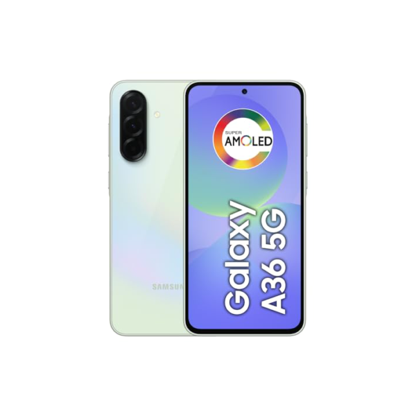Celular Samsung Galaxy A36 5G 128GB, 6GB RAM, Câmera 50MP, IP67, Super AMOLED 6.7", Recursos AI, Verde